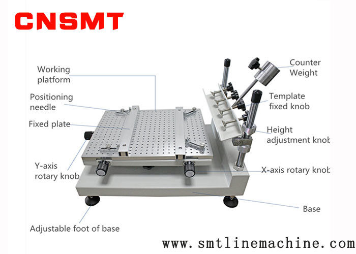 Manual SMT Stencil Solder Paste Printer Small Desktop Pcb Screen Printing Machine CNSMT-3040H